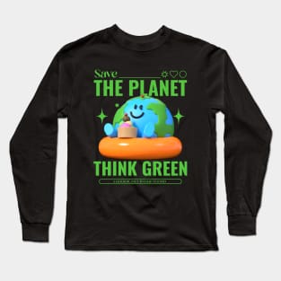 Save The Planet Go Green Earth Day Environmentalist Environment Long Sleeve T-Shirt